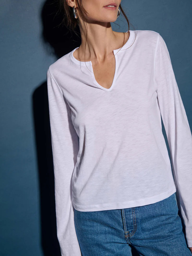Nation Lian Long Sleeve Tee White