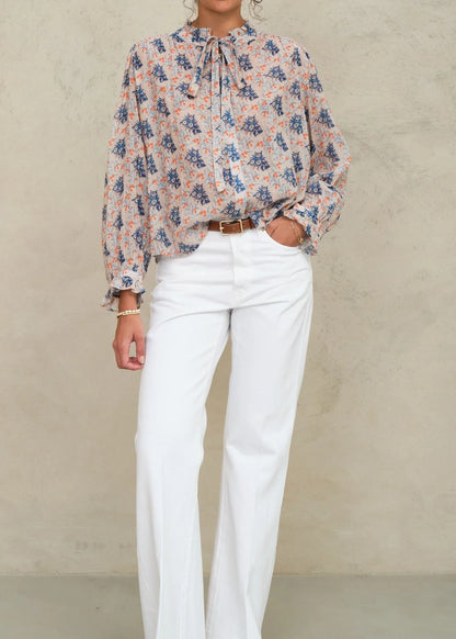 M.A.B.E. Aster Print Blouse