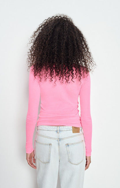 American Vintage Massachusetts Tee: Fluorescent Petunia
