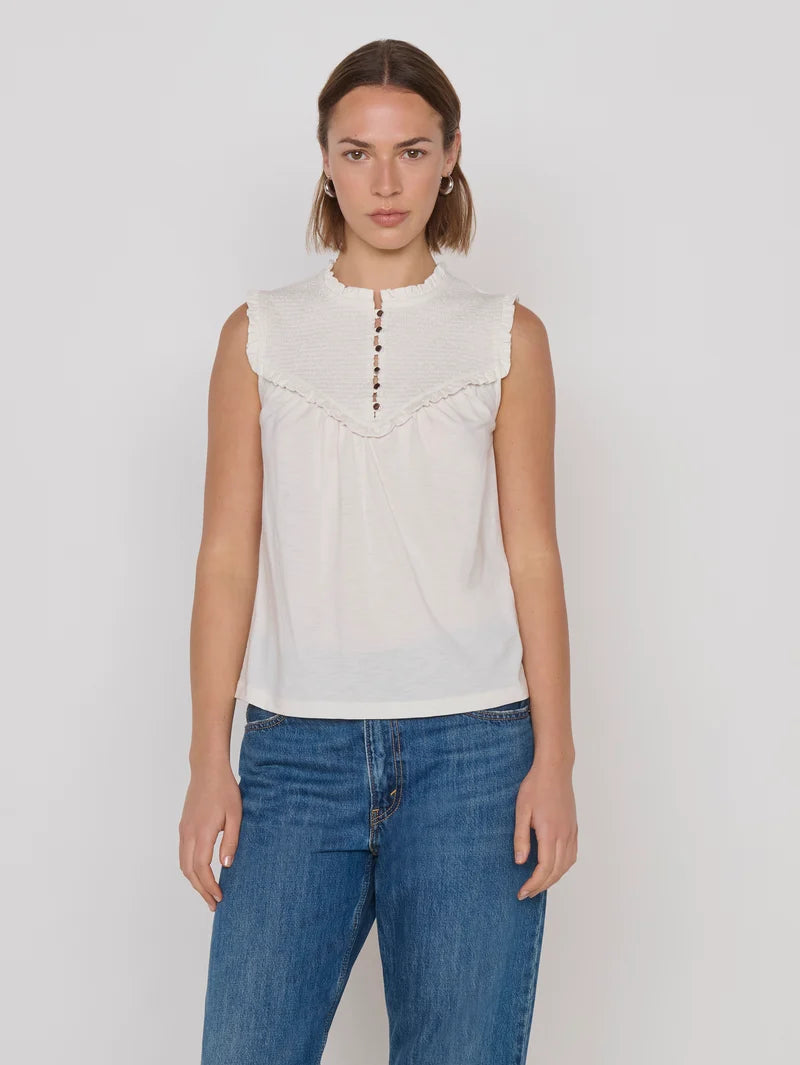 Nation - Nelly Smocked Top (Porcelain)