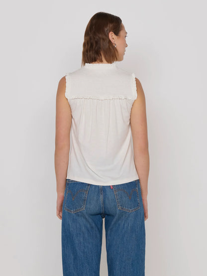 Nation - Nelly Smocked Top (Porcelain)