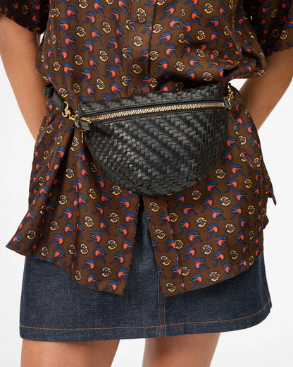 Clare V. - Petite Fanny Woven Zig Zag