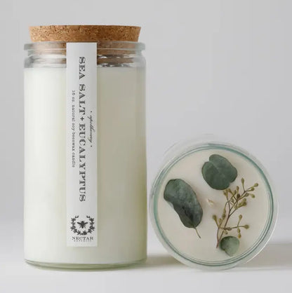 Nectar Republic Sea Salt + Eucalyptus Apothecary Candle