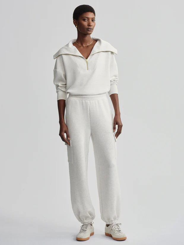 Varley The Cargo Pant: Ivory Marl