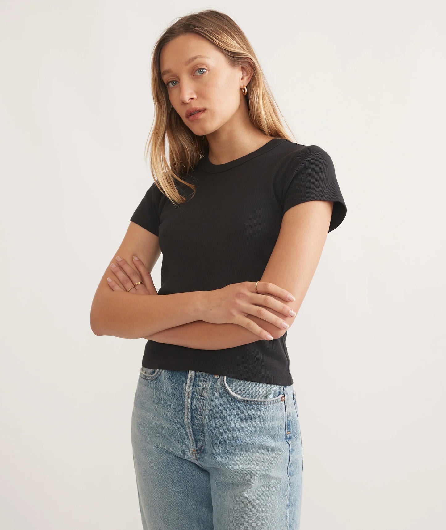 Marine Layer - Lexi Rib Sun-In Crew Tee
