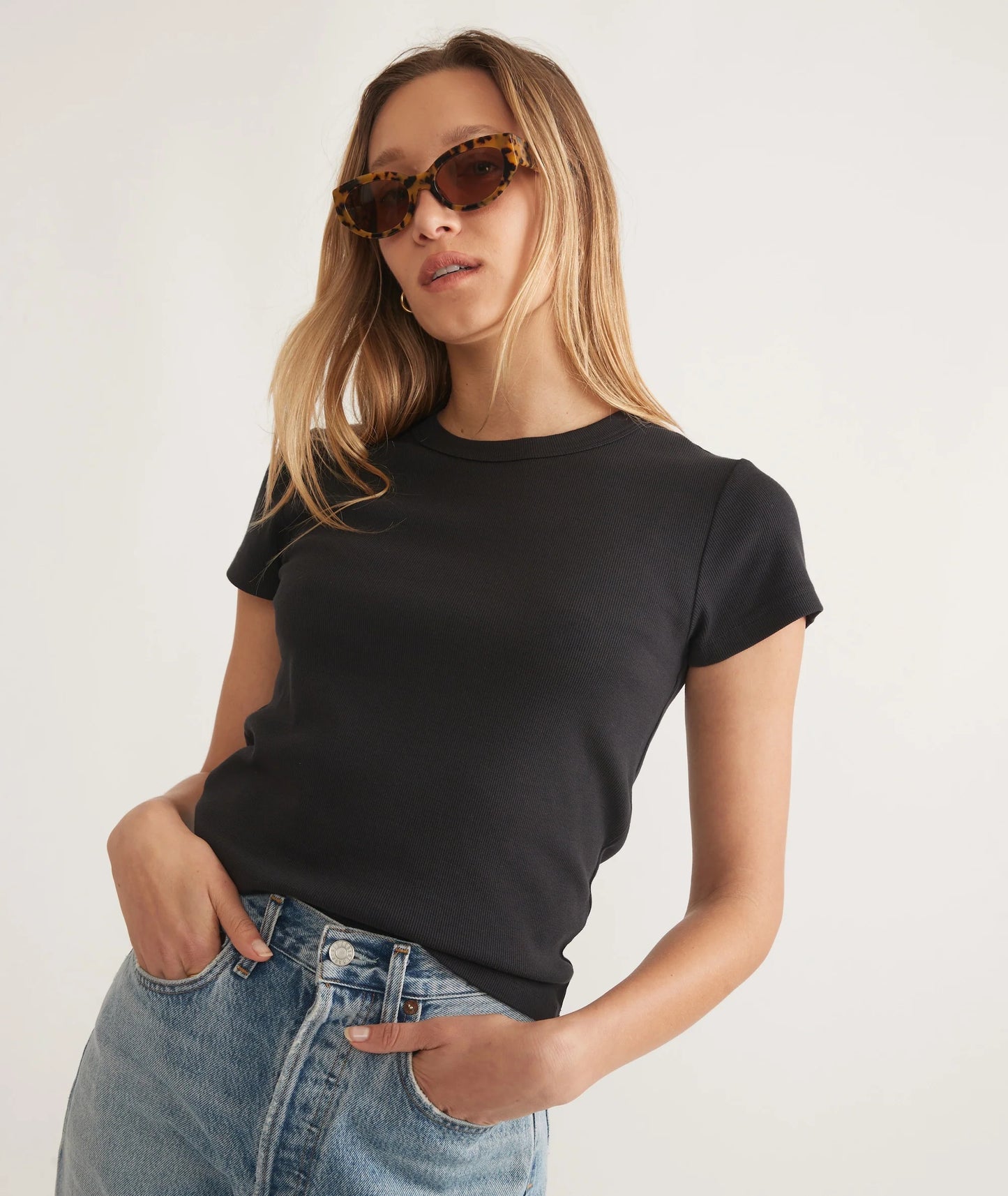 Marine Layer - Lexi Rib Sun-In Crew Tee