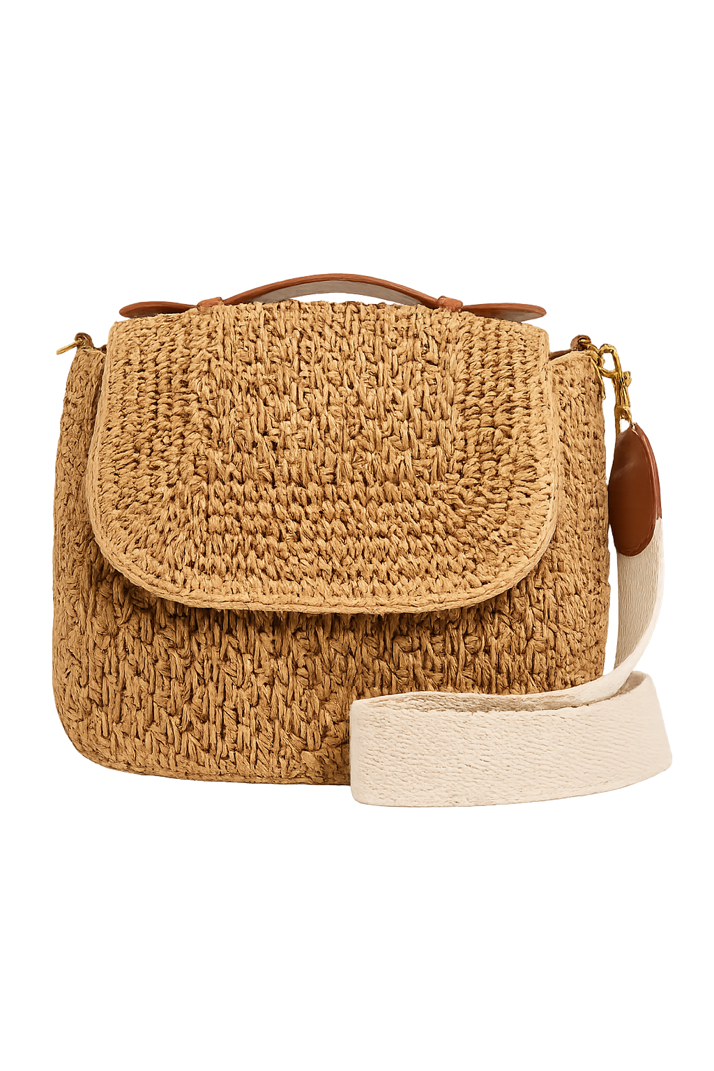 Clare V Louis W/ Top Handle Twisted Raffia Palm