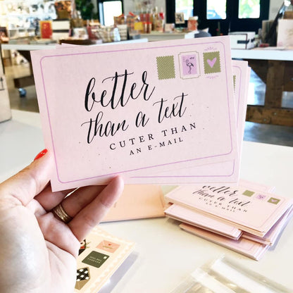 Ginger P. Designs - Better Than a Text Postcards