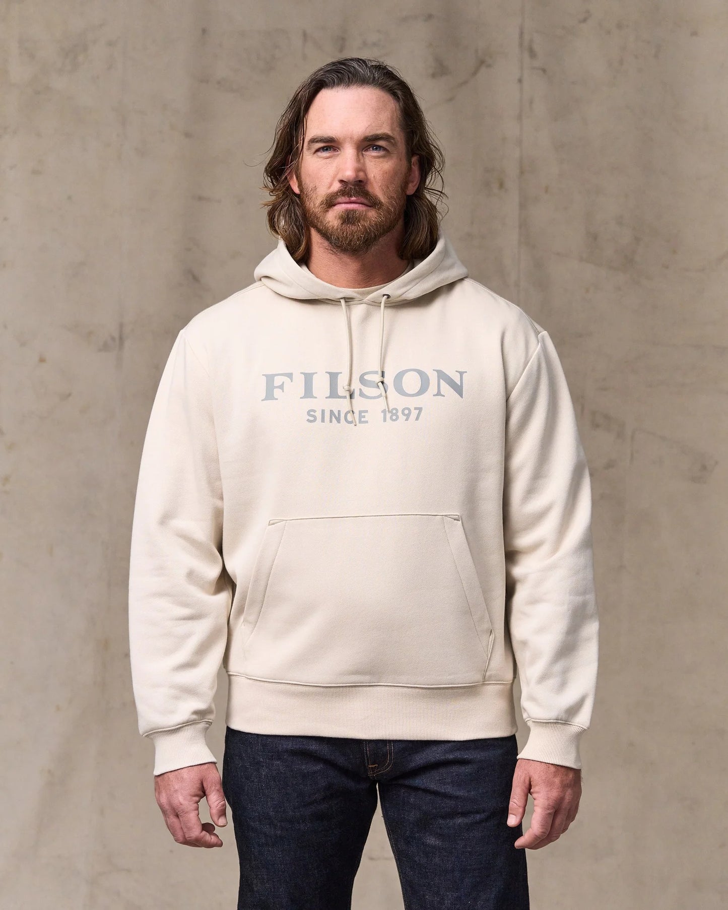 Graphic Oatmeal Hoodie by Filson