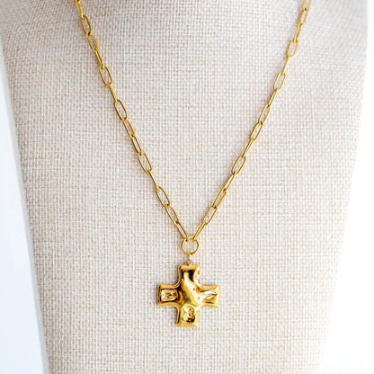 Luna & Salt - Chunky Cross Necklace