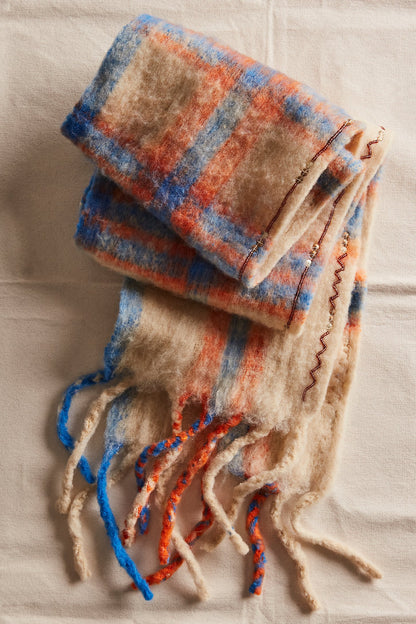 Free People - Highland Plaid Skinny Scarf