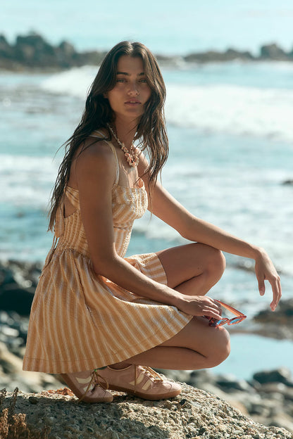 Free People Laurel Plaid Mini In Neutral Combo
