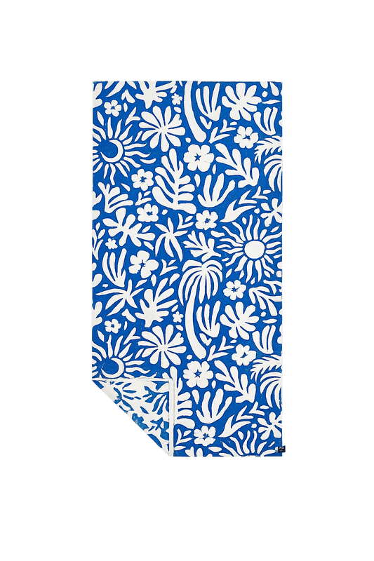 Slowtide - Sunny Premium Woven Towel in Dusty Blue