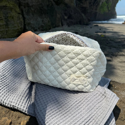 Moon Nude - Cream Large Makeup Bag