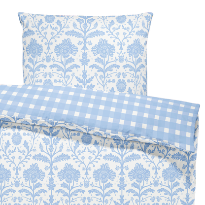 Loom & Cloth - Delia Blue Twin Duvet Cover Set