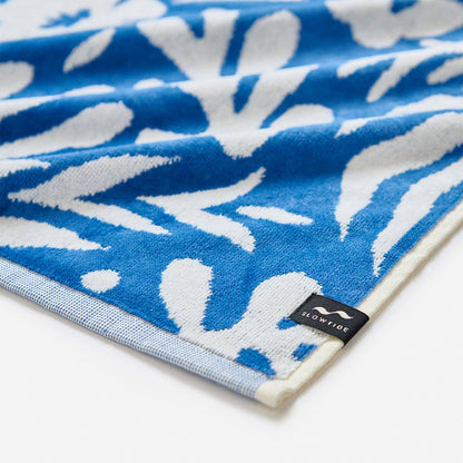 Slowtide - Sunny Premium Woven Towel in Dusty Blue