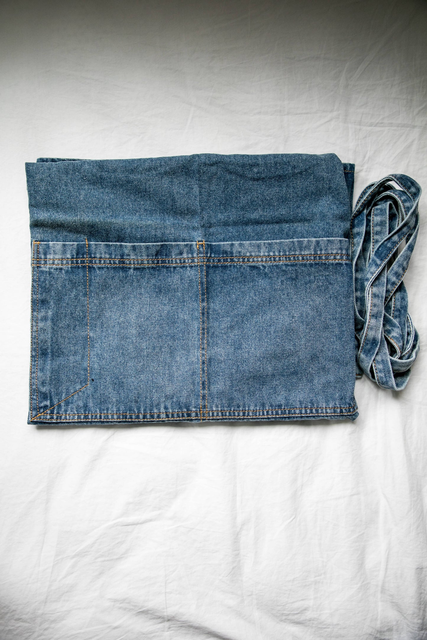 Fodory - Washed Denim Apron: Dark Blue