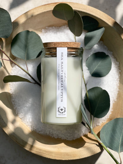 Nectar Republic - Sea Salt + Eucalyptus : Apothecary Candle ( Restoring )