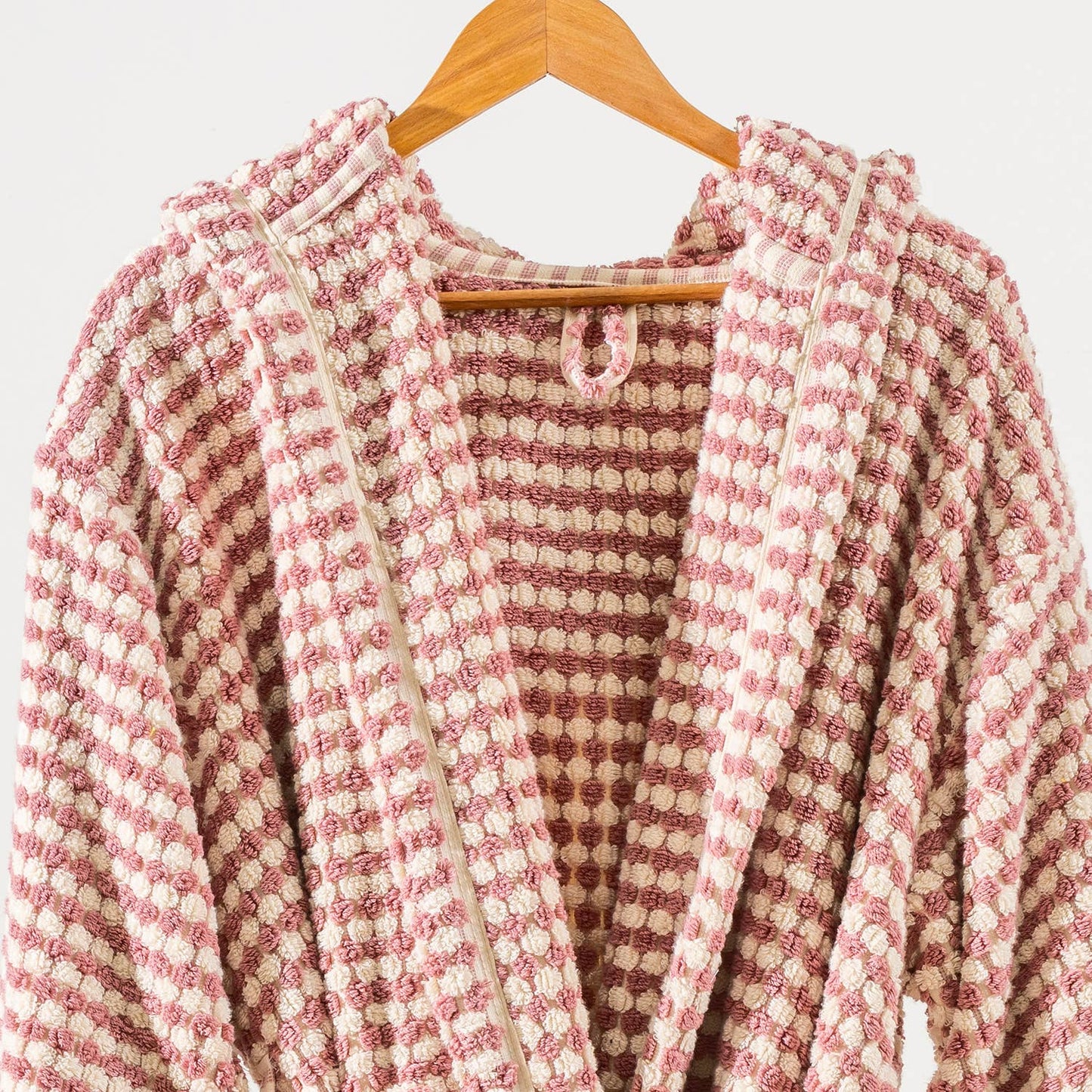 Kikoya - Pompom Bathrobe Handloom Turkish Cotton Resort Heavy Luxury: L-XL