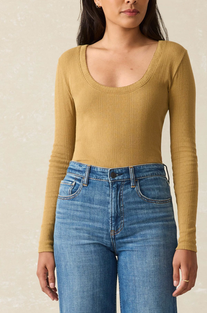 Faherty - Pacific Pointelle Scoop Neck