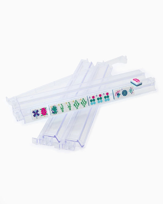 Oh My Mahjong - Clear Acrylic Rack & Pushers Set