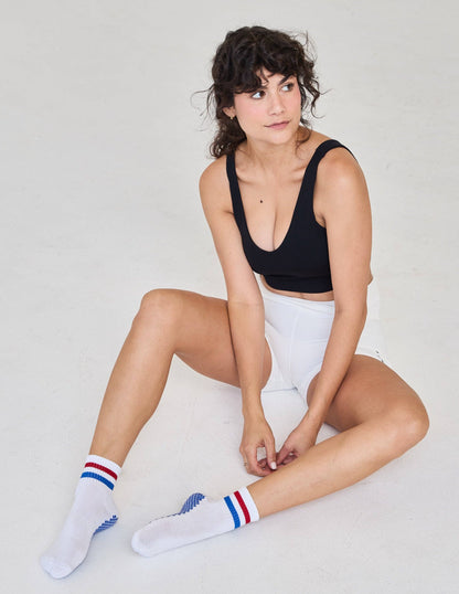 LUCKY HONEY - The Boyfriend Grip Sock: Baby Blue