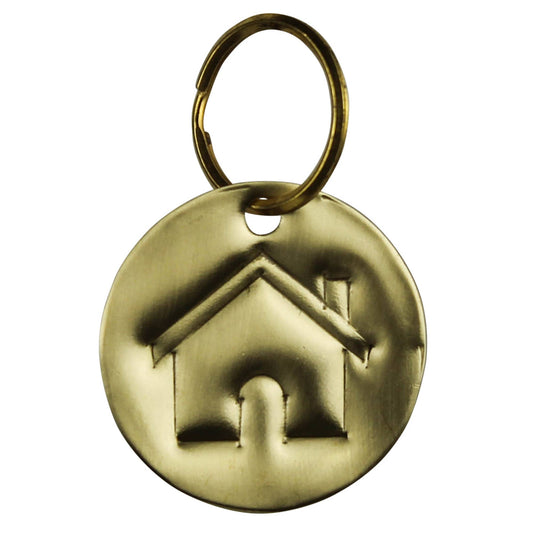 HomArt - Pressed Brass Keychain - House