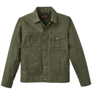 Filson~DRY WAX SHORT CRUISER-Olive