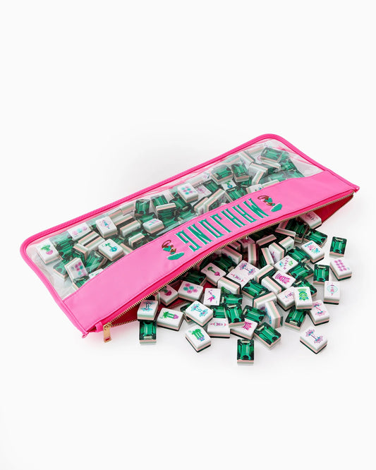 Oh My Mahjong - Pink Monkey Mahjong Bag