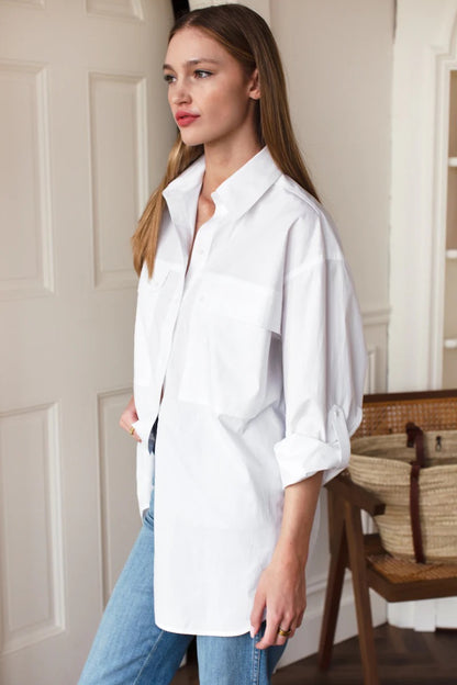 Emerson Fry Oversize Pocket Shirt White