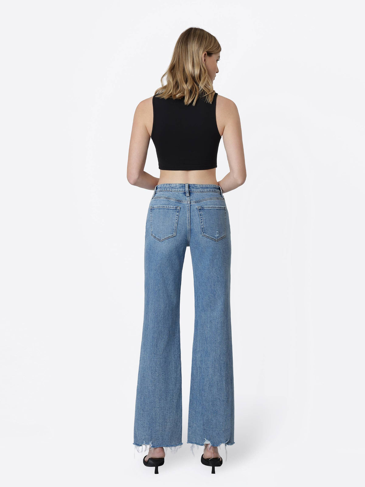 Flying Monkey - High Rise Slant Side Seam Vintage Flare Jeans