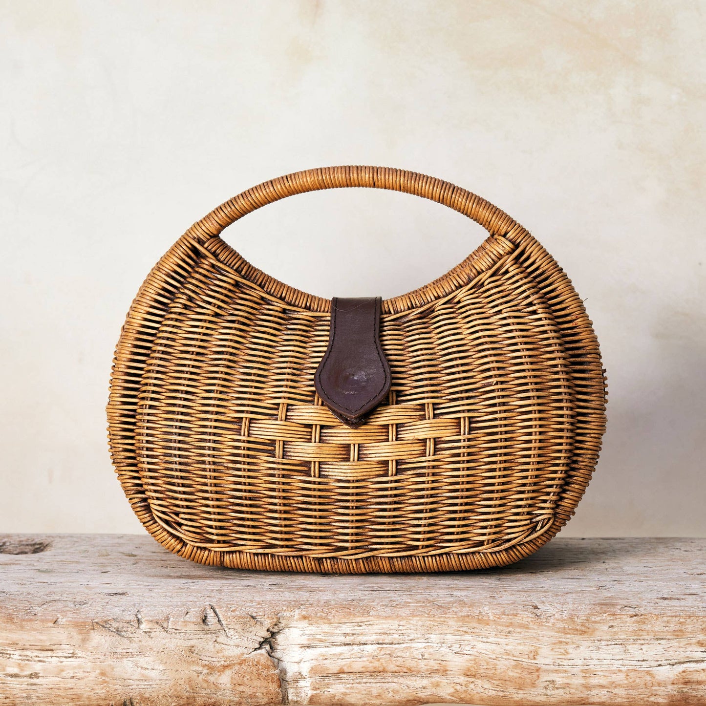 The Winding Road - Rattan Eclipse Handbag