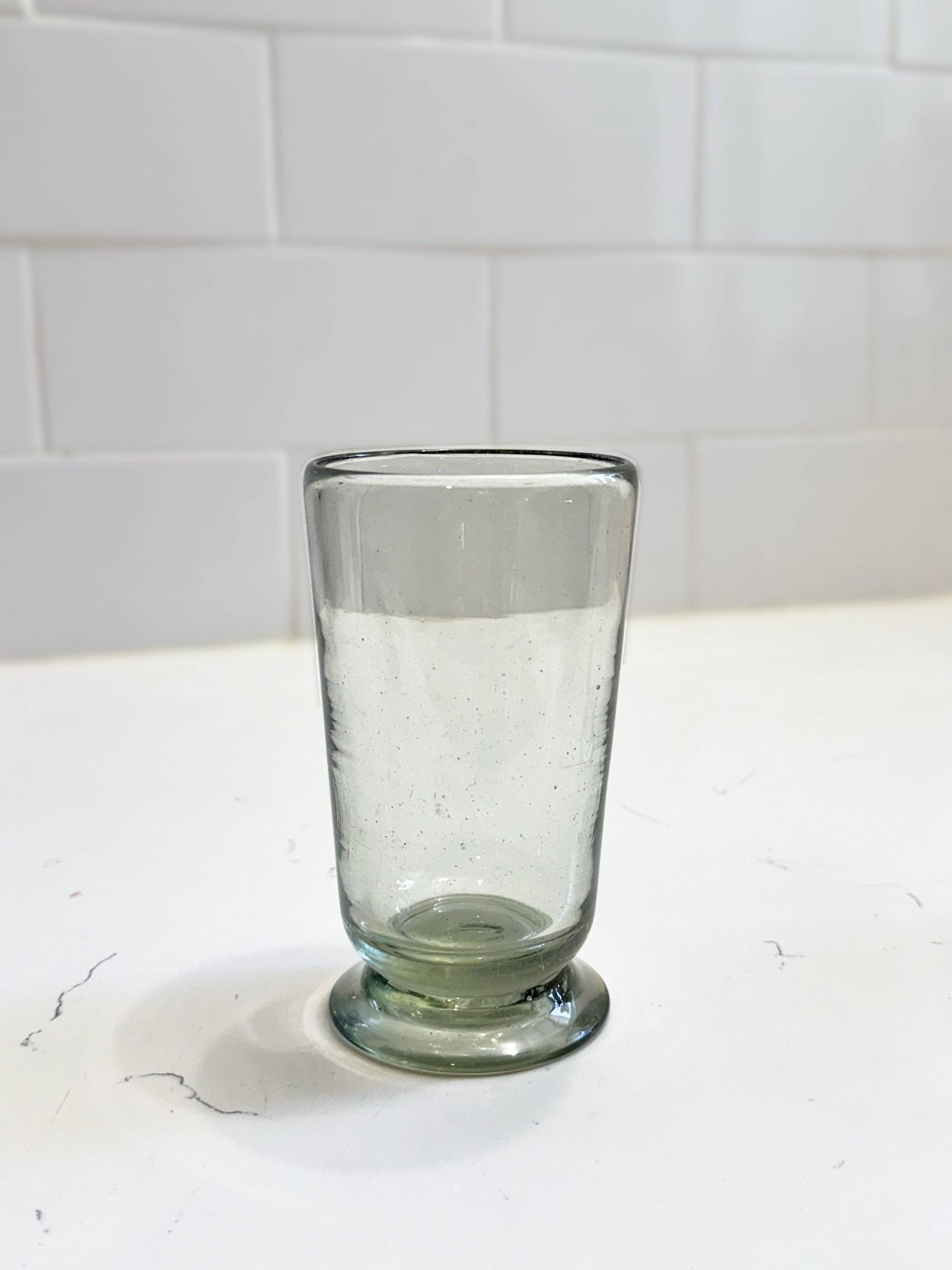 Villa Lua Home - Handblown Footed Glass: Tall