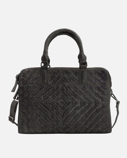 Amsterdam Heritage Leather Belts, Bags, Jackets & Apparel - Blom | Vintage Leather Laptop Bag: Dark Brown, One Size