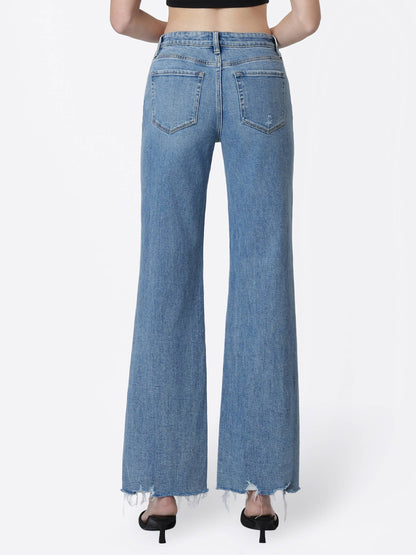Flying Monkey - High Rise Slant Side Seam Vintage Flare Jeans