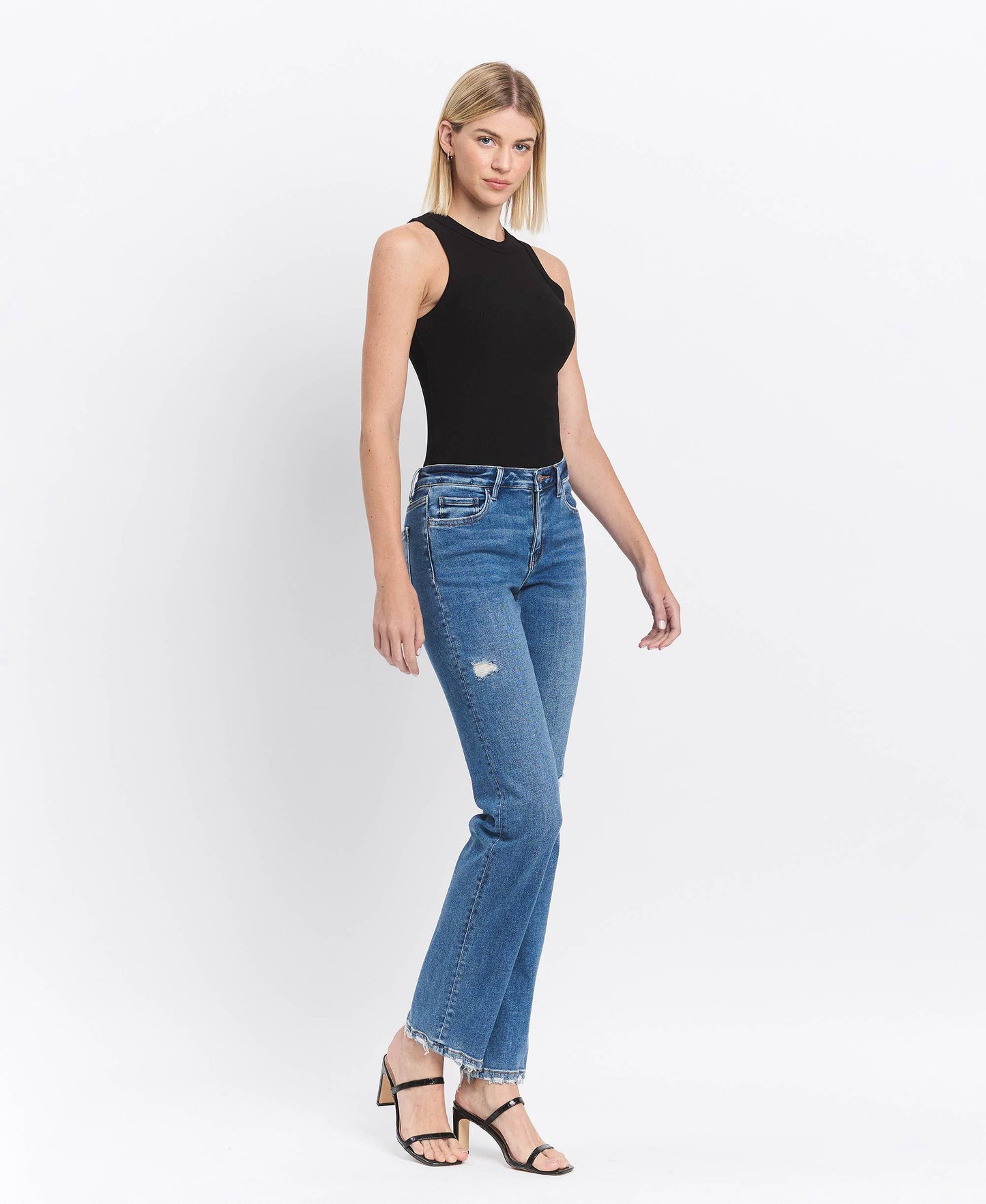 FLYING MONKEY - MID RISE REGULAR STRAIGHT JEANS