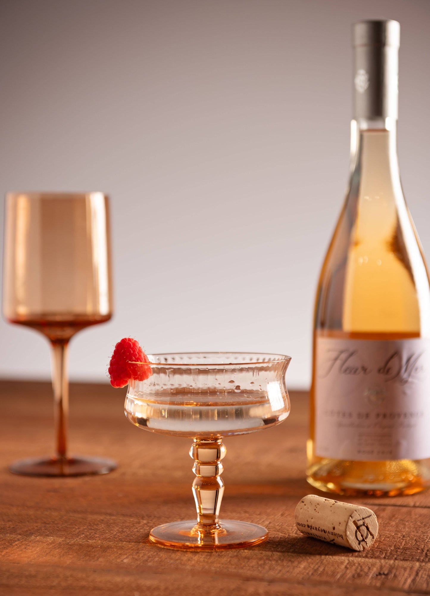 Karma - Vintage Coupe Glass: Heirloom Rose