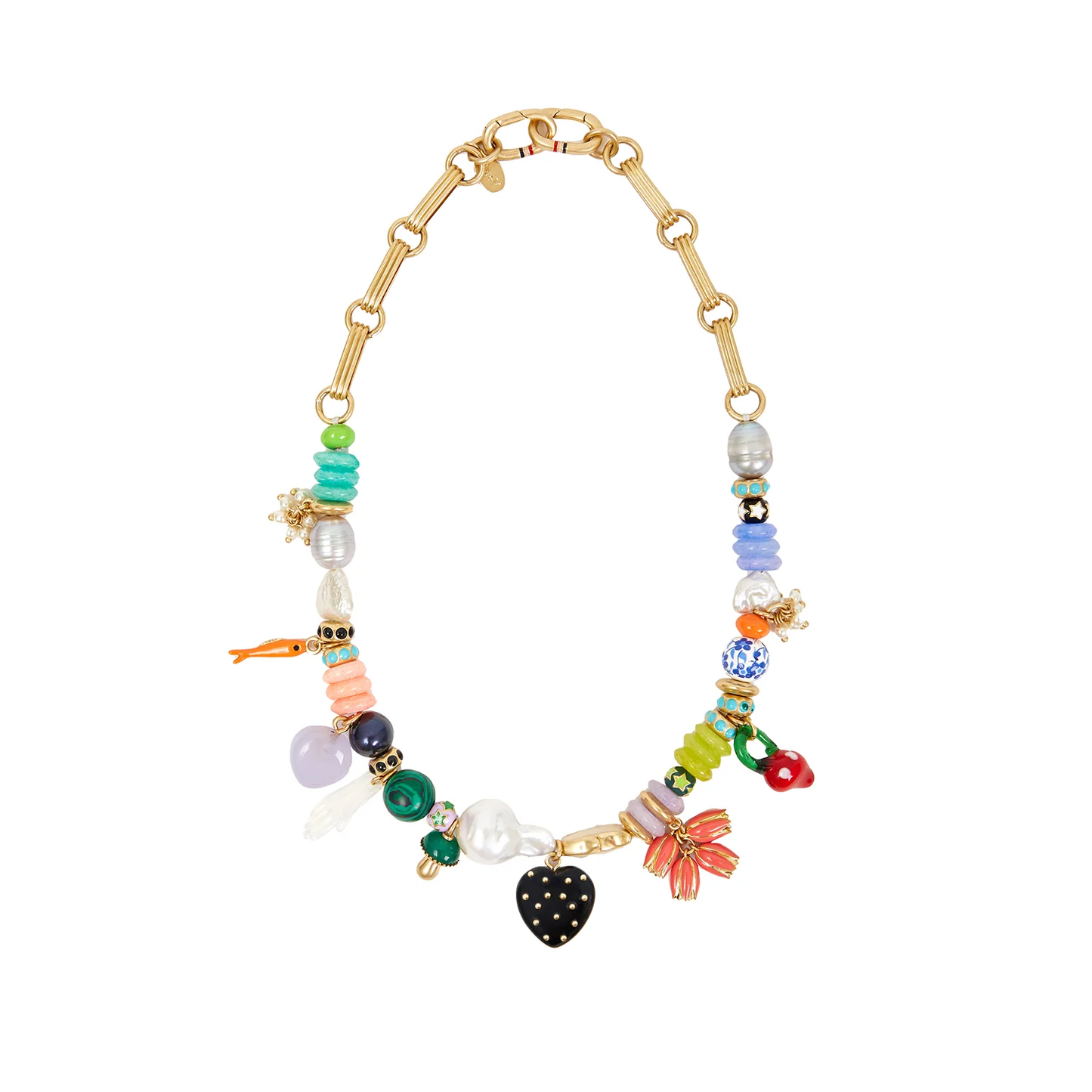 Clare V. Beaded Statement Necklace