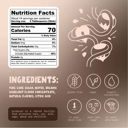 surrup. - Hazelnut praline