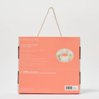 Sunnylife - Tube Pool Ring Cotton Candy Stripe