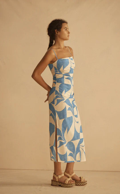 Aur Ocea Ipanema Ruched Slip Dress