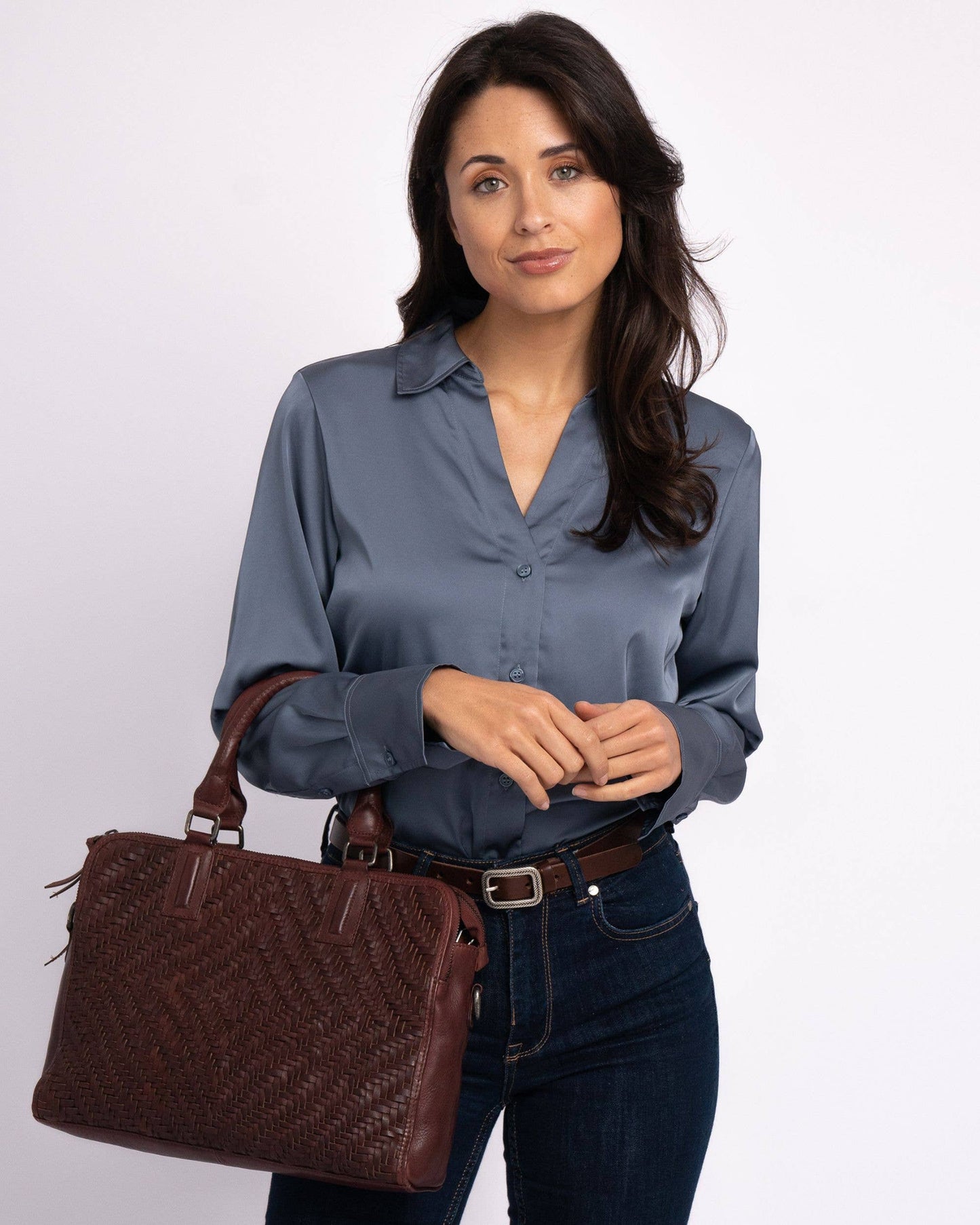Amsterdam Heritage Leather Belts, Bags, Jackets & Apparel - Blom | Vintage Leather Laptop Bag: Dark Brown, One Size