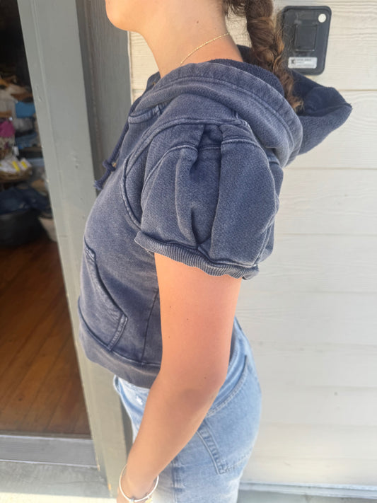 Free People-Summer Sweatshirt/Night Shadow