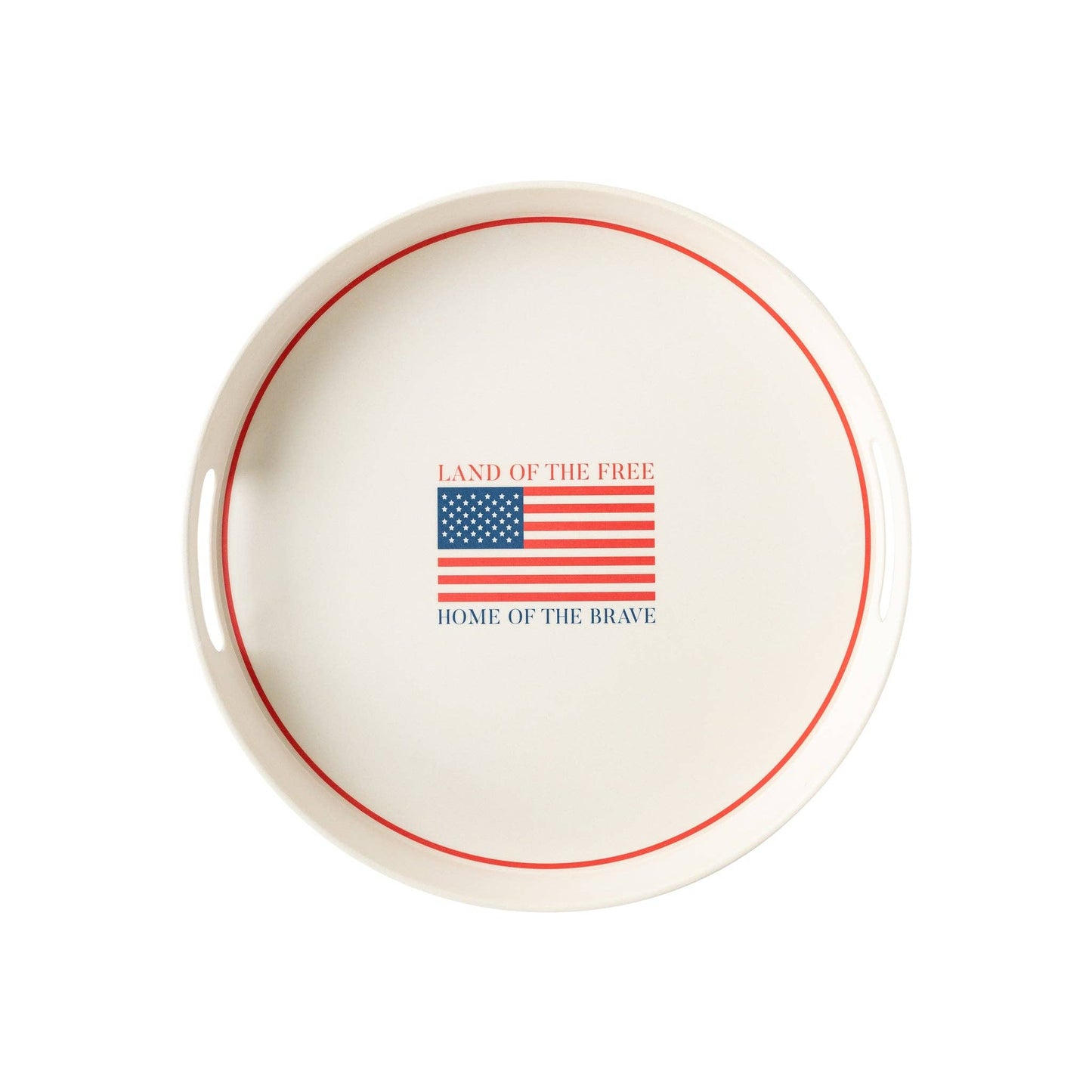 My Mind’s Eye - SSP923 - Land of the Brave Reusable Bamboo Round Serving Tray