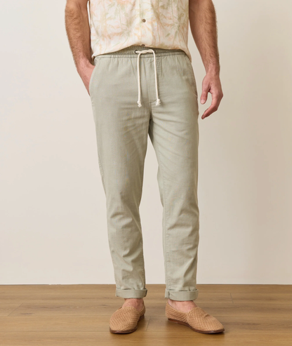 Marine Layer Men’s Saturday Stretch Beach Pant Faded Vetiver