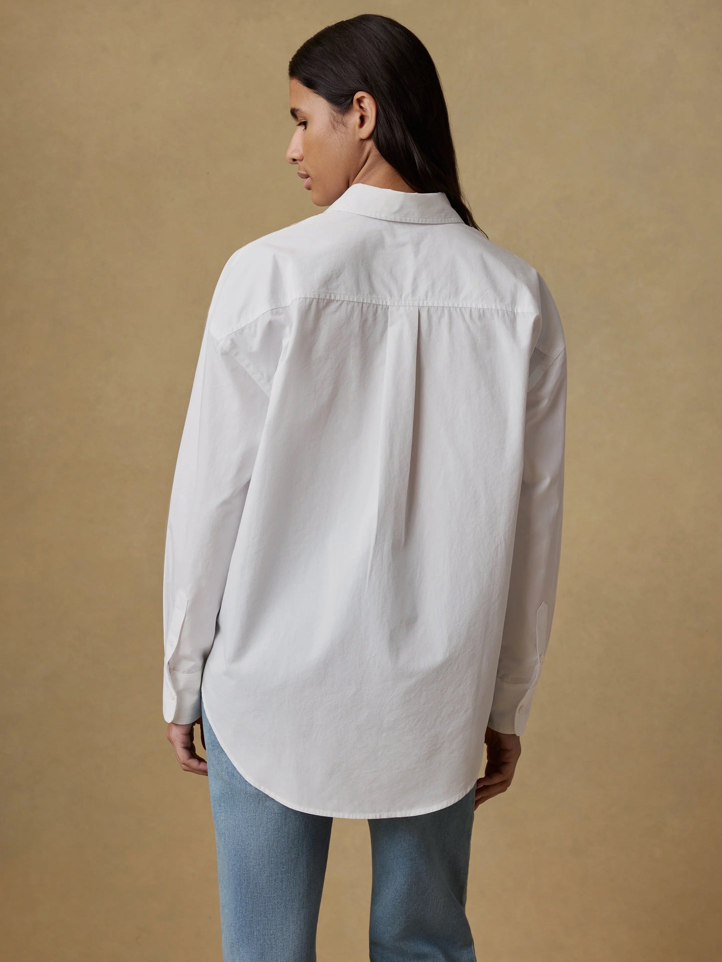 Faherty-Coastal Poplin Relaxed Shirt - White