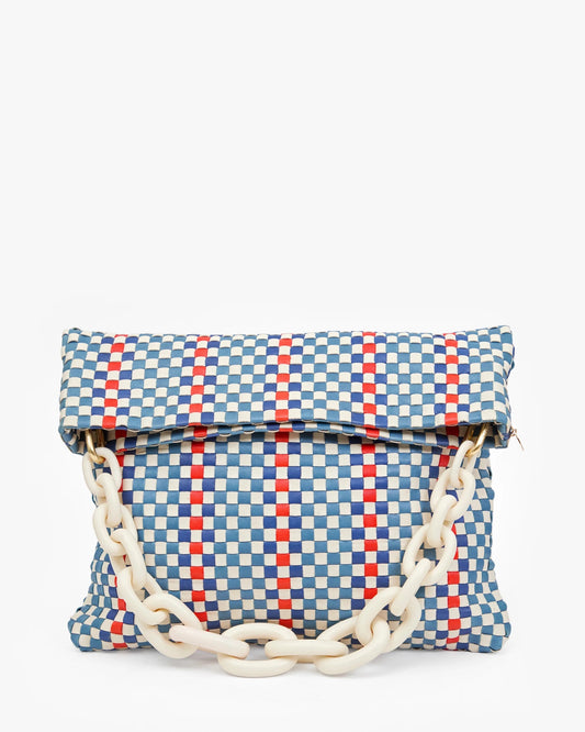 Clare V.-Shortie Strap - Gradual Link Matte Resin Eggnog