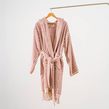 Kikoya - Pompom Bathrobe Handloom Turkish Cotton Resort Heavy Luxury: L-XL