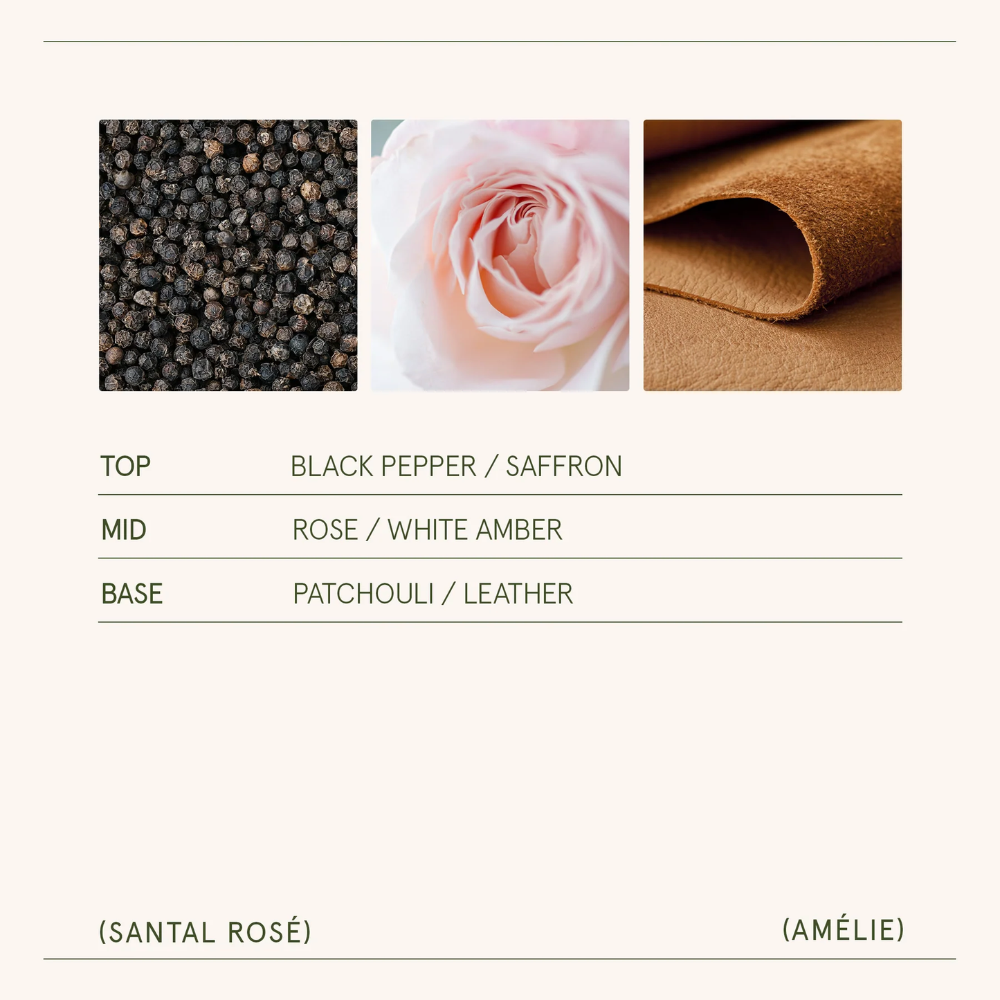 Amélie Santal Rose Candle
