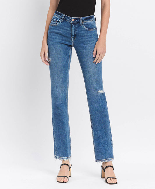 FLYING MONKEY - MID RISE REGULAR STRAIGHT JEANS